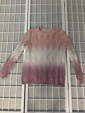 Workshop Republic Clothing Pink Ombre Crewneck Sweater